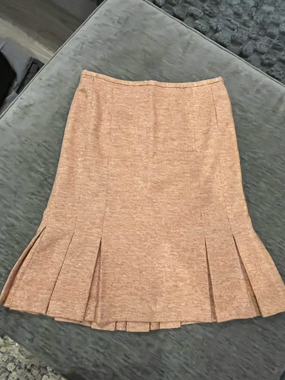 INC International Concepts pink tweed Pleated Hem Pencil Skirt